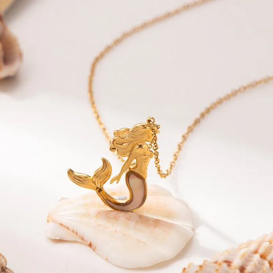 18K Gold Plated Mermaid Necklace