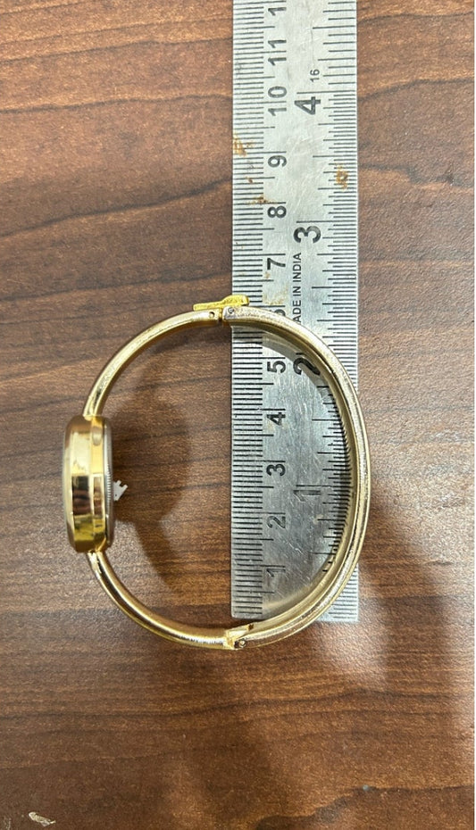 18K Gold Plated Roman Numeral Watch for Women | Water-Resistant Stainless Steel